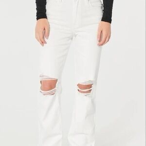 white hollister jeans